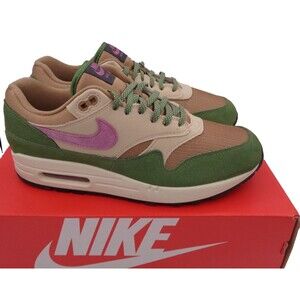 NIKE Air Max 1 NH Treeline Light Bordeaux Sz 9.5 Mens Sneakers DR9773 300
